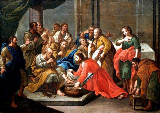 Jesus-Christ-washing-the-disciples-feet-Painting-unknown-Italian-painter