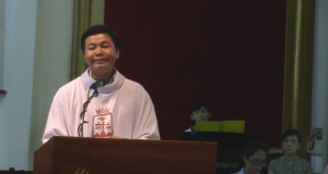 Cha Gioan Nguyễn Ngọc Nam Phong giảng tại nhà thờ DCCT Kỳ Đồng tối 24/04/2016
