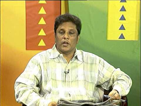 Nhà báo Wickremetunge Lasantha trên đài truyền hình MTV Sri Lanka điểm tin. Ảnh: Youtube